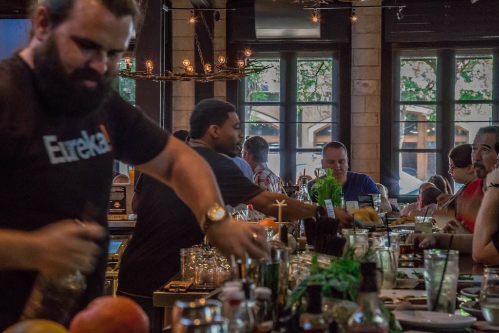 At the bar at Eureka! Austin on 6th Street.  Photo: Will Taylor